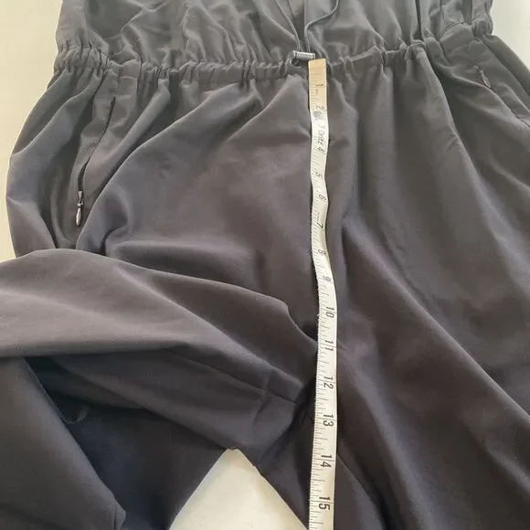 Zuda Z Eco Cropped Wide Leg Sleeveless Jumpsuit Cinched Waist Pockets UPF 50 - Picture 14 of 16